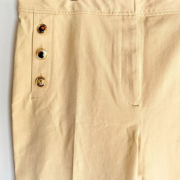 Derek Lam 10 Crosby Light Boiege Cropped Khaki Pants 20 - Picture 5 of 10